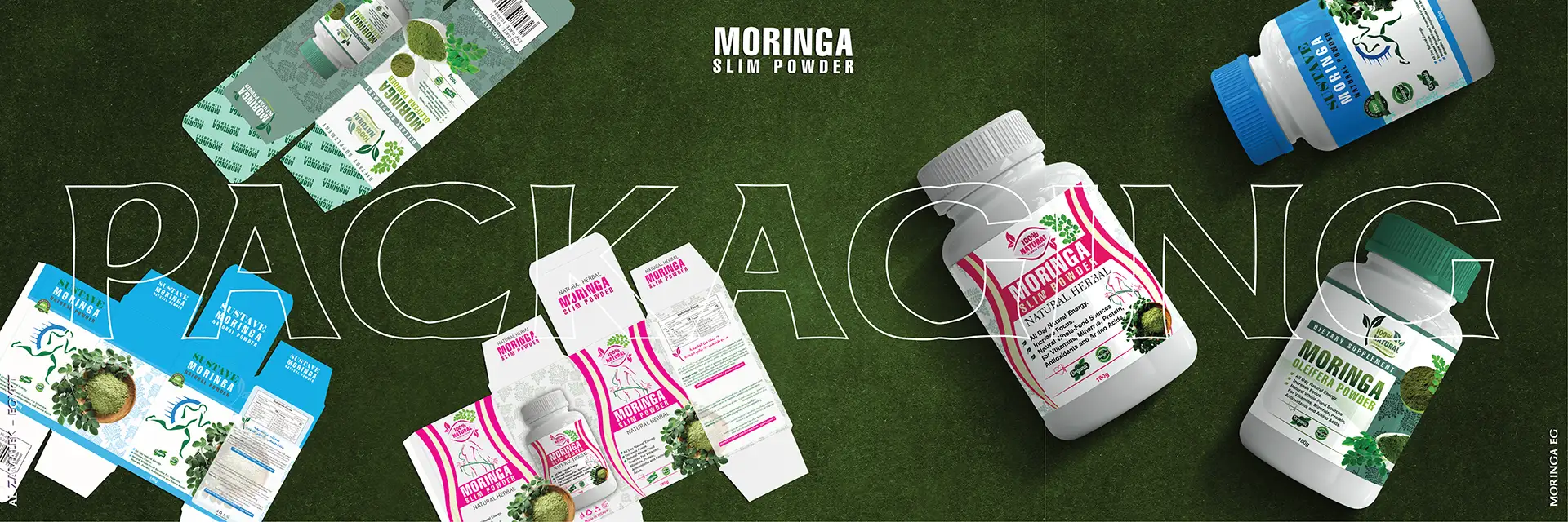 MORINGA EG مورينغا مصر , Packaging, Package, Design, بكج, التعبئة والتغليف, تصميم جرافيكي 00