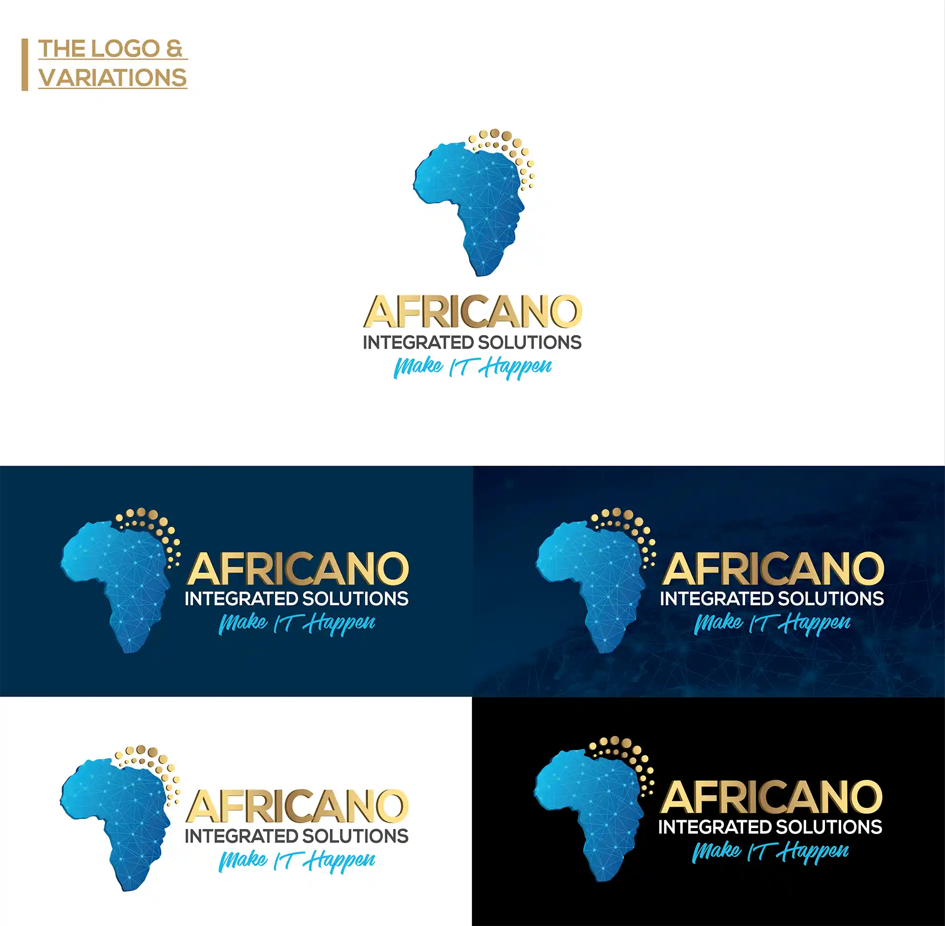 تصميم هوية بصرية لشركة أفريكانو تصميم هوية بصرية، تصميم جرافيك، تصميم علامة تجارية