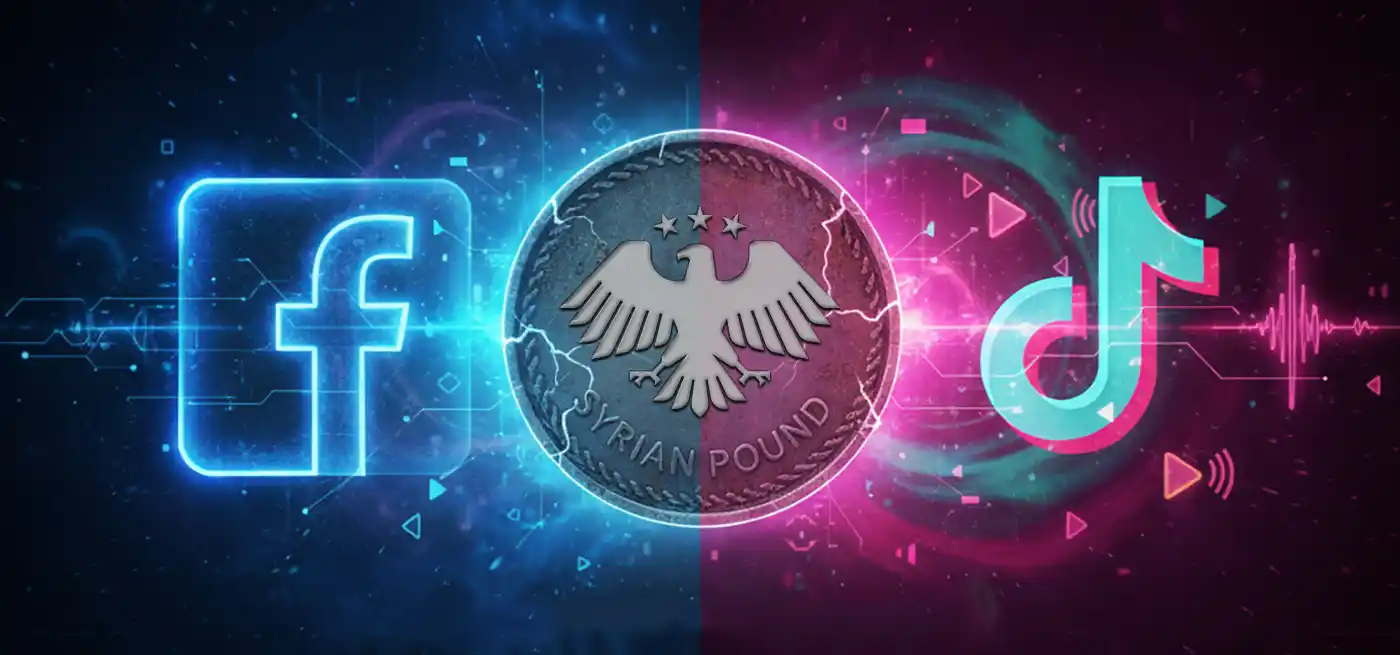 مقارنة بين فيسبوك وتيك توك في سوريا.