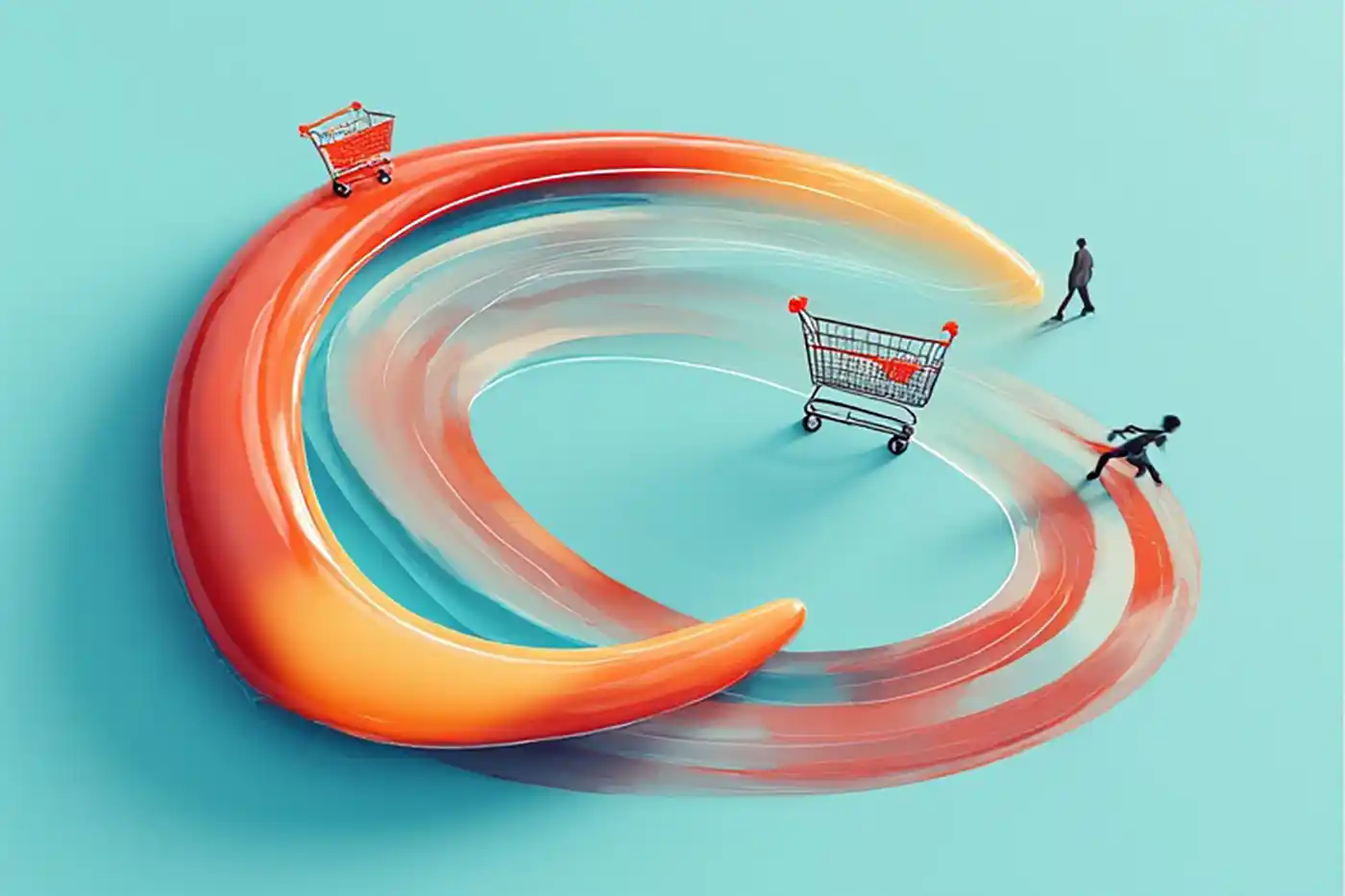 سهم يعود كالسهم المرتد (بومرانغ) نحو شخص تفاعل مع إعلان.