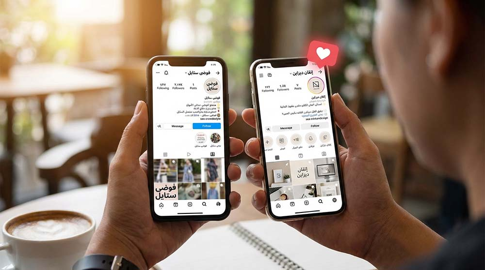 عميل يفضل العلامة التجارية ذات المظهر الاحترافي على الهاتف