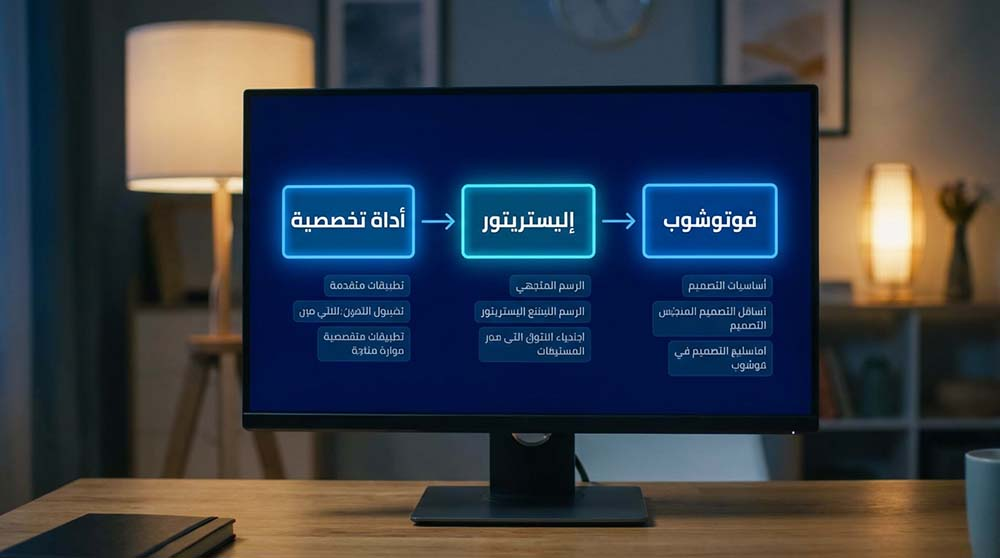خريطة طريق لتعلم برامج التصميم بالترتيب الصحيح