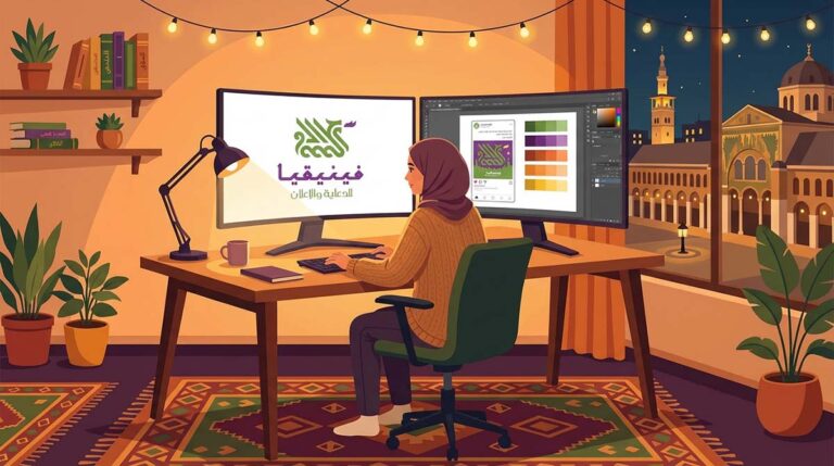 تصميم الجرافيك في 2026 دليل شامل من فينيقيا للدعاية والإعلان