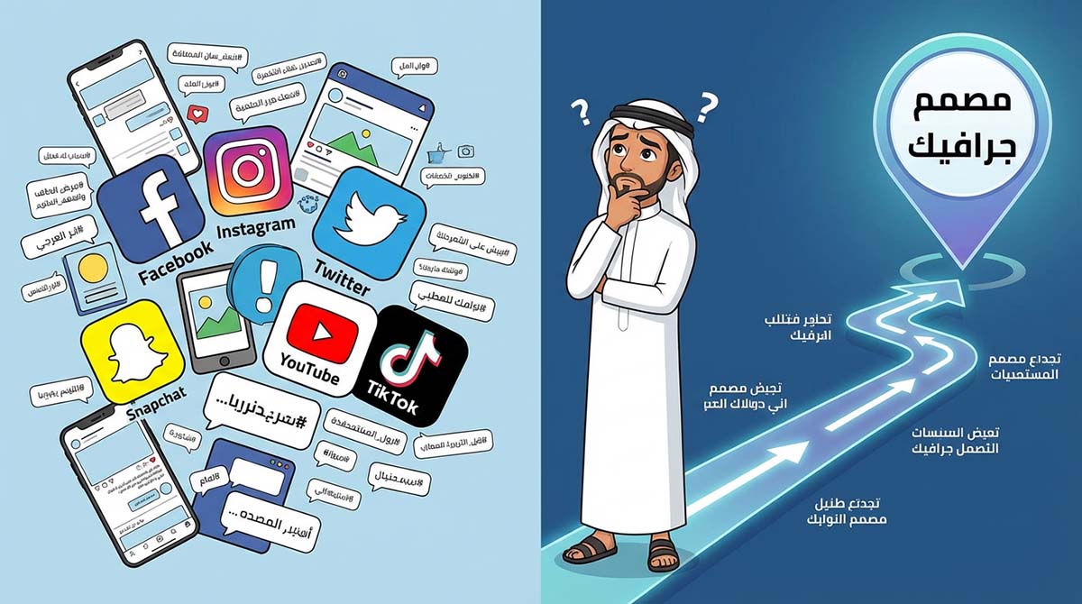 طريق واضح لتعلم الجرافيك ديزاين وتجنب الحيرة من كثرة الخيارات