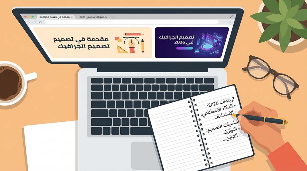 متعلم يتنقل بين مقالات فينيقيا التعليمية لأخذ الأفكار والمراجع