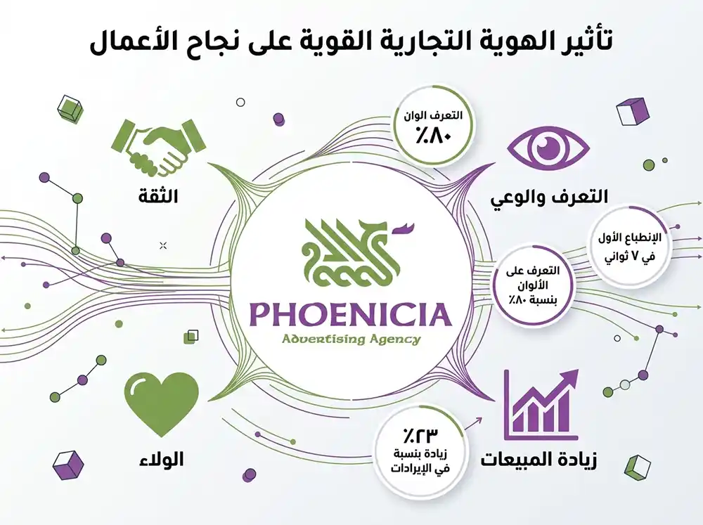 أهمية الهوية البصرية للمشاريع بسوريا مع إحصائيات عن تأثيرها على الثقة والمبيعات والتميز