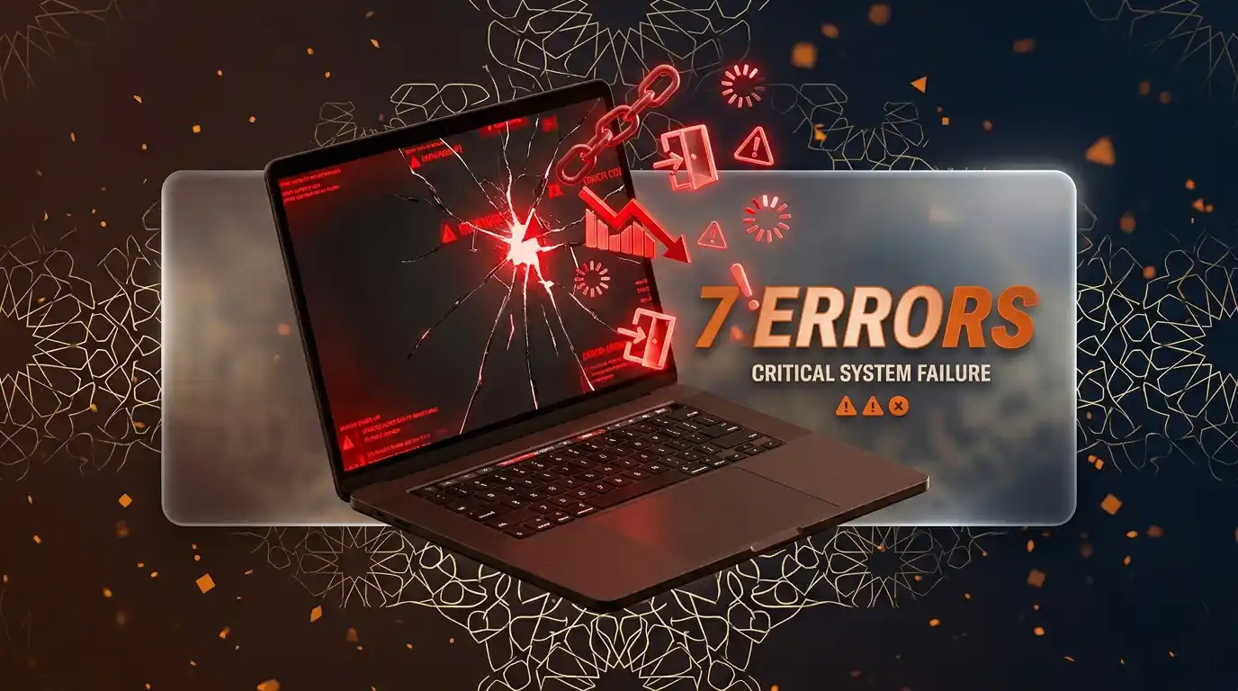 7 أخطاء قاتلة بتصميم المواقع الإلكترونية عم تخسّرك زبائن بسوريا بـ 2025 مع حلول عملية من فينيقيا