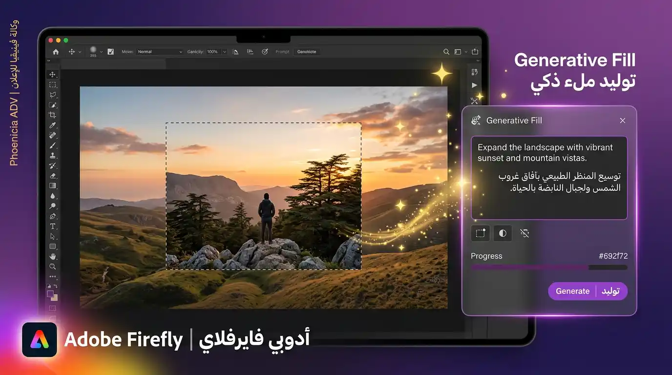 Adobe Firefly مدمج مع Photoshop
