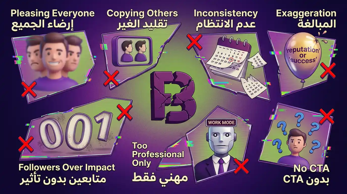 أخطاء شائعة ببناء البراند الشخصي على السوشال ميديا لازم تتجنبها لتنجح بـ 2025