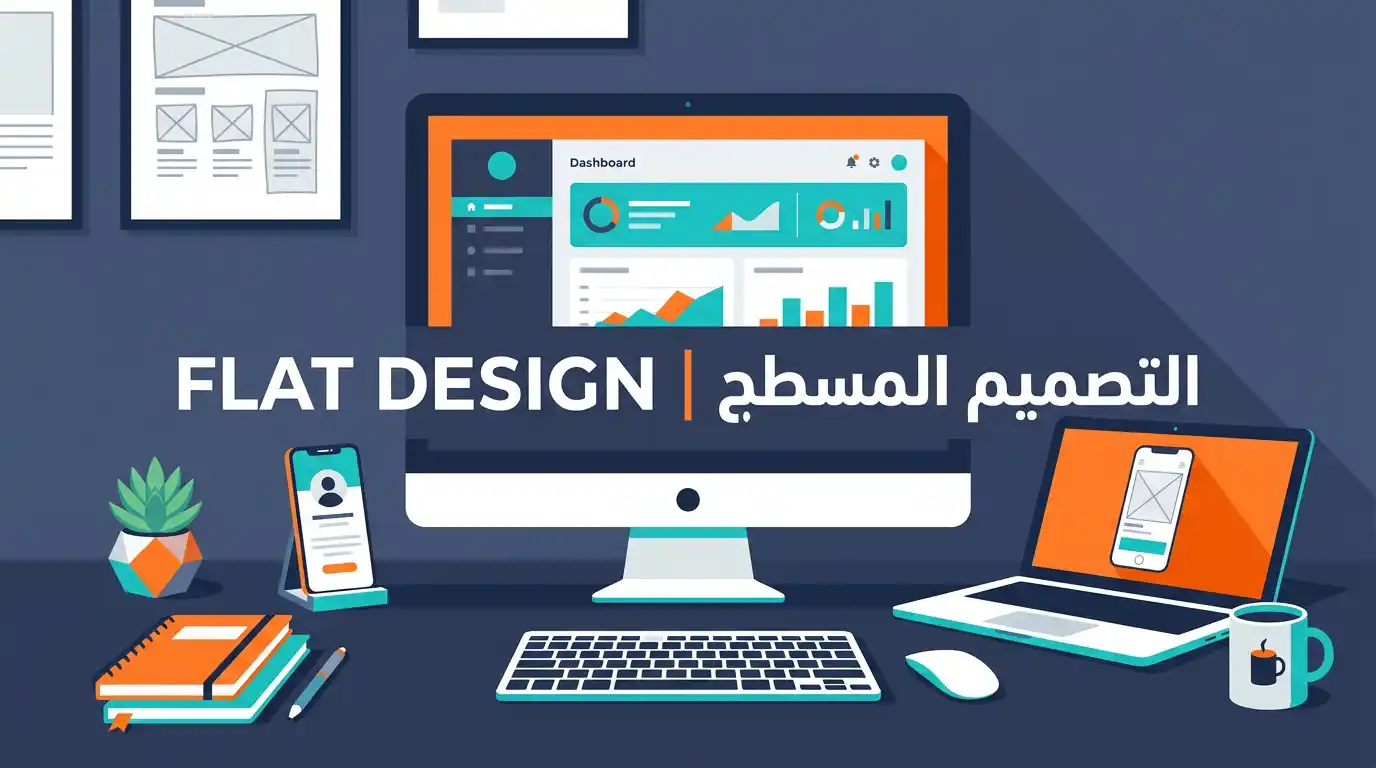 ساعة فاخرة بتصميم فلات ثنائي الأبعاد بألوان فينيقيا الزاهية