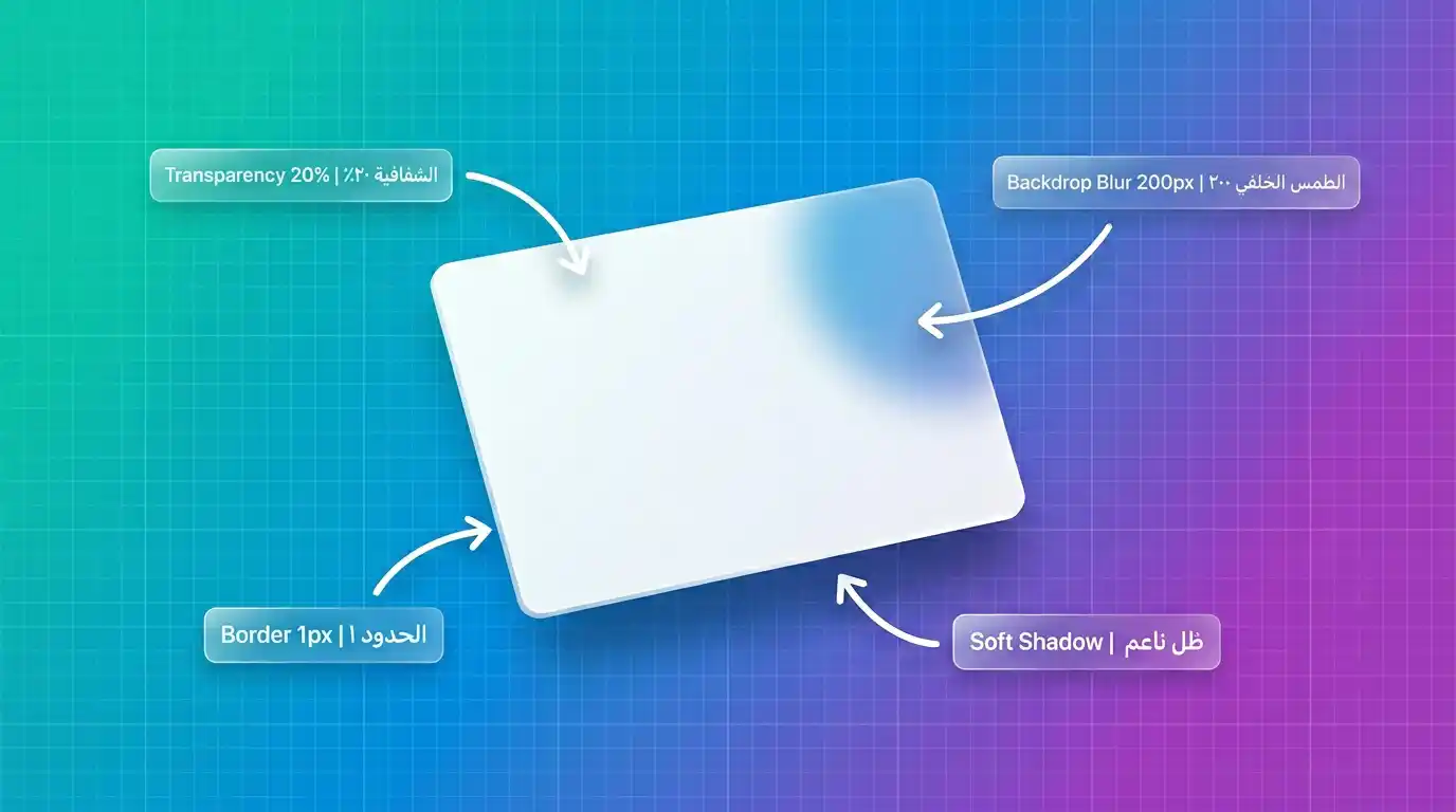 شرح تفصيلي للعناصر الأربعة الأساسية بتصميم الجلاسمورفيزم