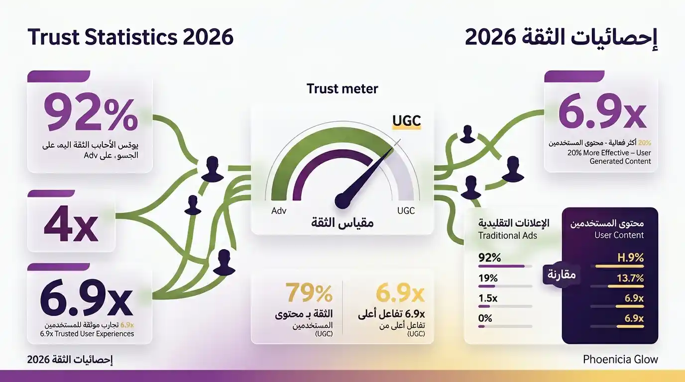إحصائيات الثقة بمحتوى المستخدمين