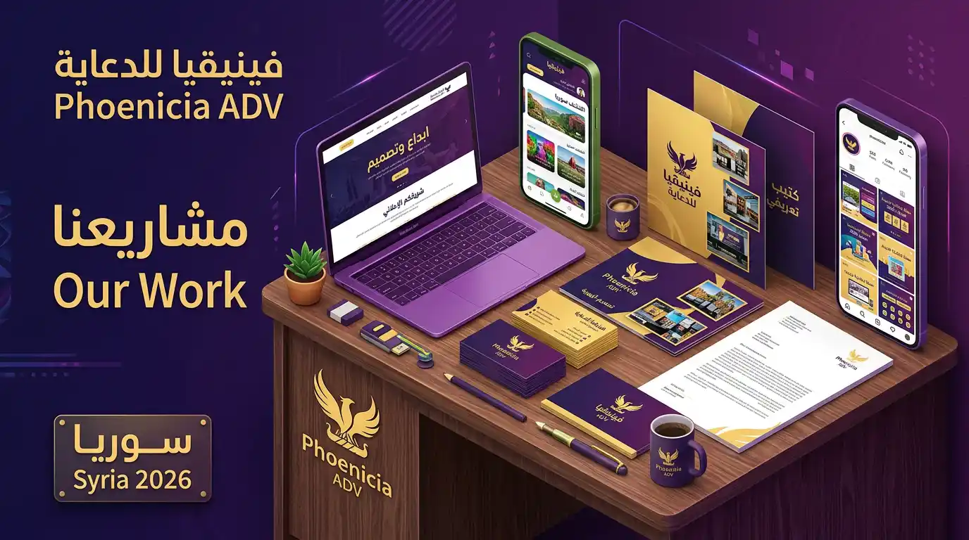 نماذج من أعمال فينيقيا للدعاية والإعلان بالتصميم ثلاثي الأبعاد والأيزومتري