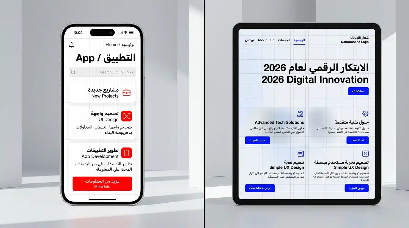 تطبيقات الستايل السويسري بالتصميم الرقمي 2026