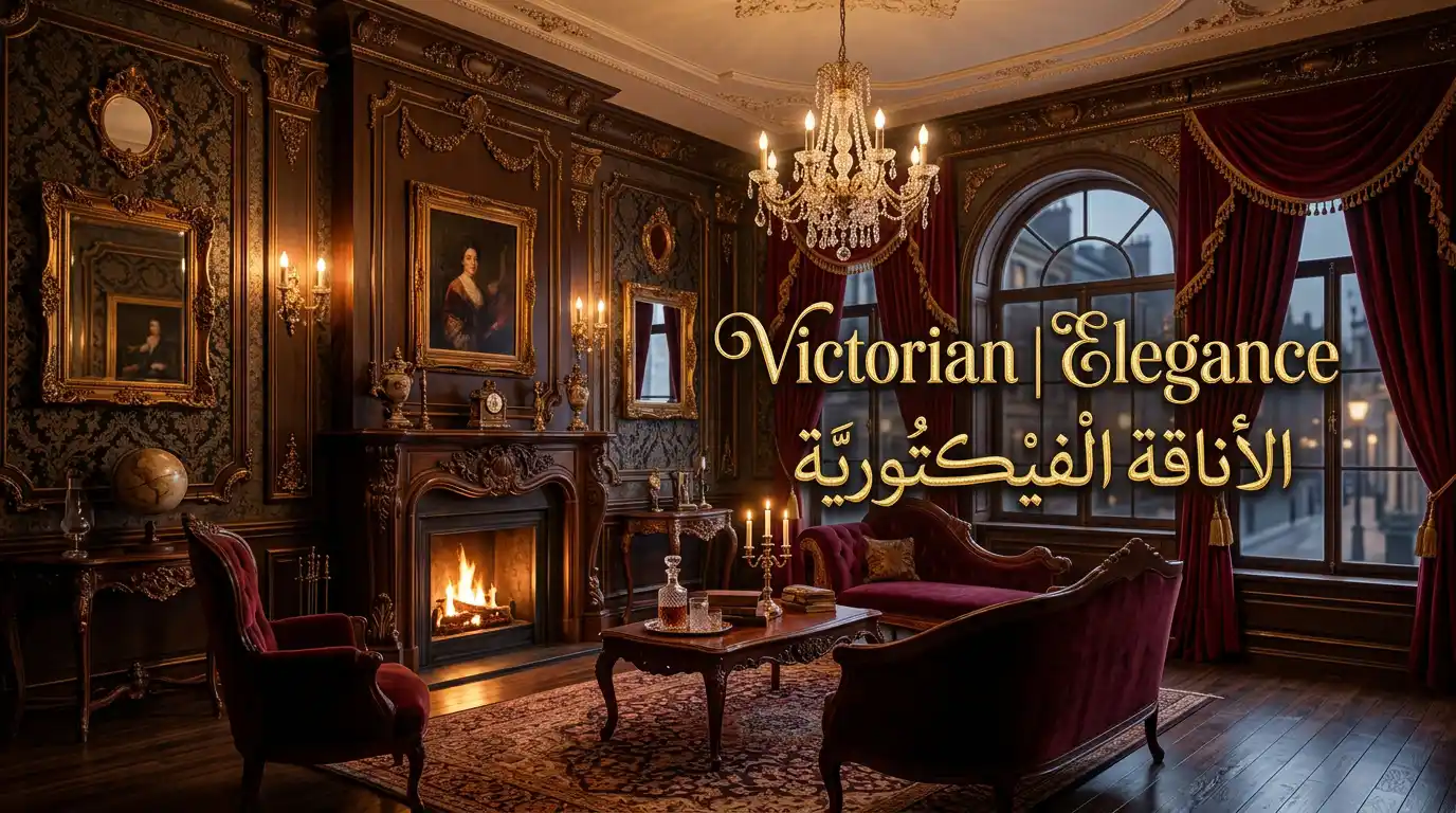 ساعة فاخرة بتصميم فيكتوري مزخرف بألوان فينيقيا الذهبية