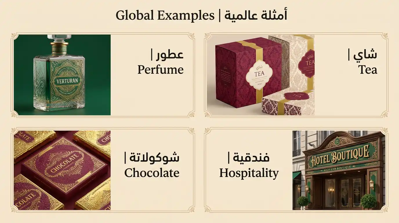 أمثلة من براندات عالمية تستخدم الستايل الفيكتوري