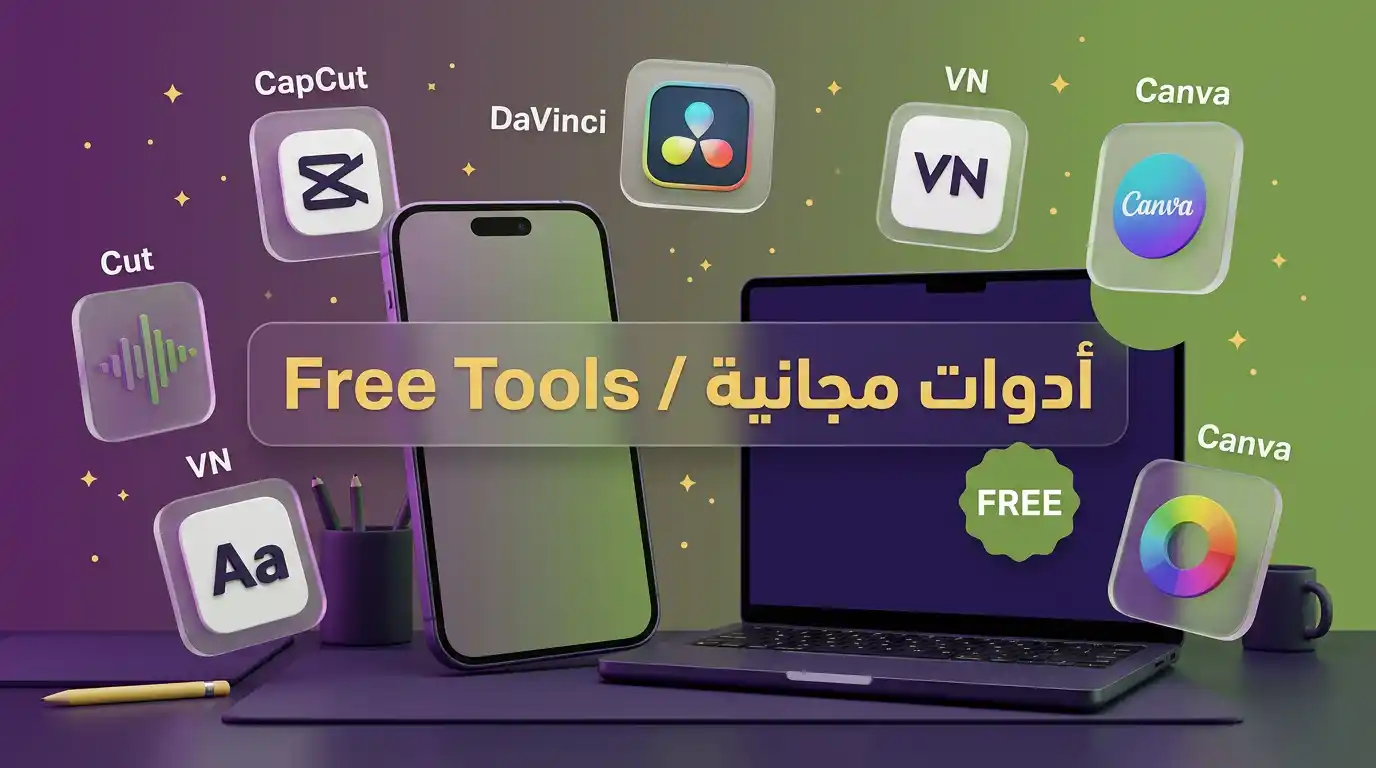 أفضل أدوات تحرير فيديو مجانية 2026 - CapCut و DaVinci Resolve وغيرها