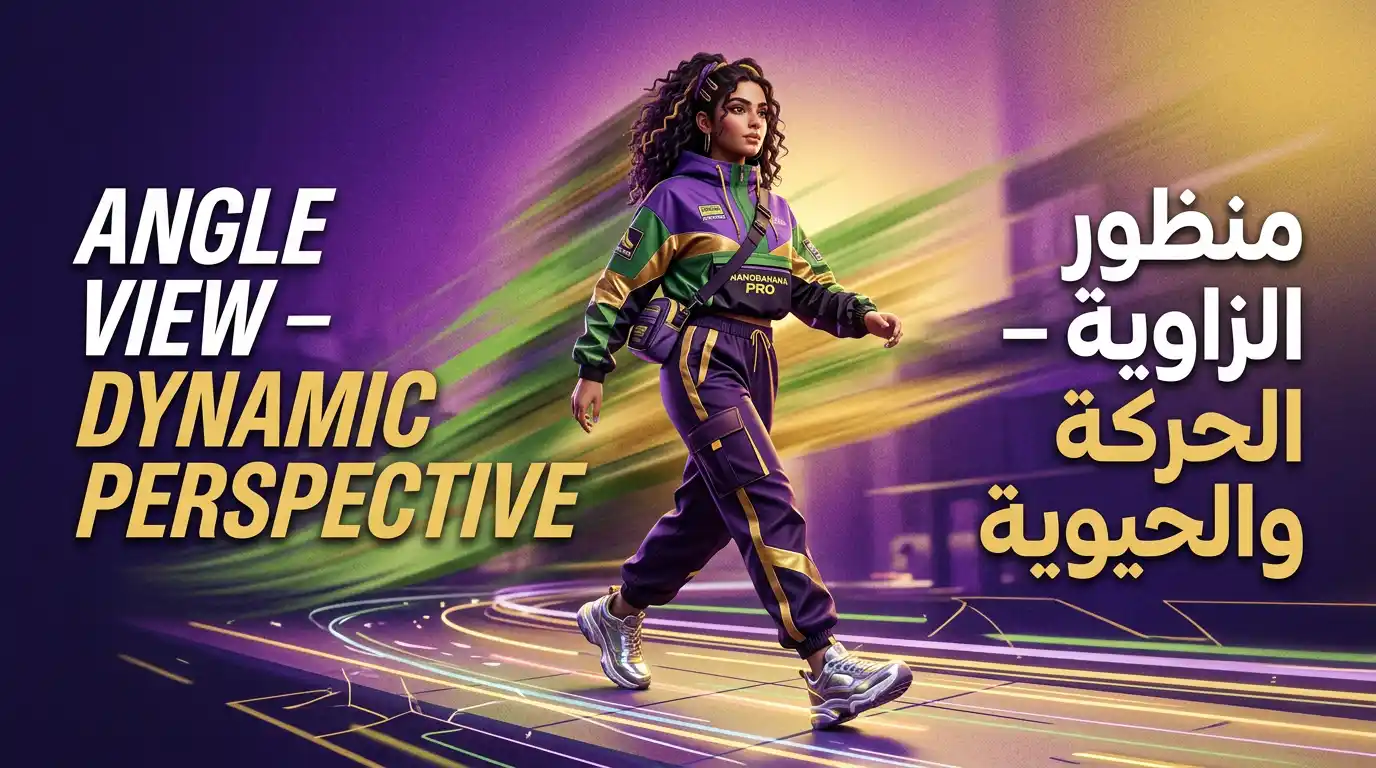 مثال على منظور الزاوية Angle View في الإعلانات التجارية