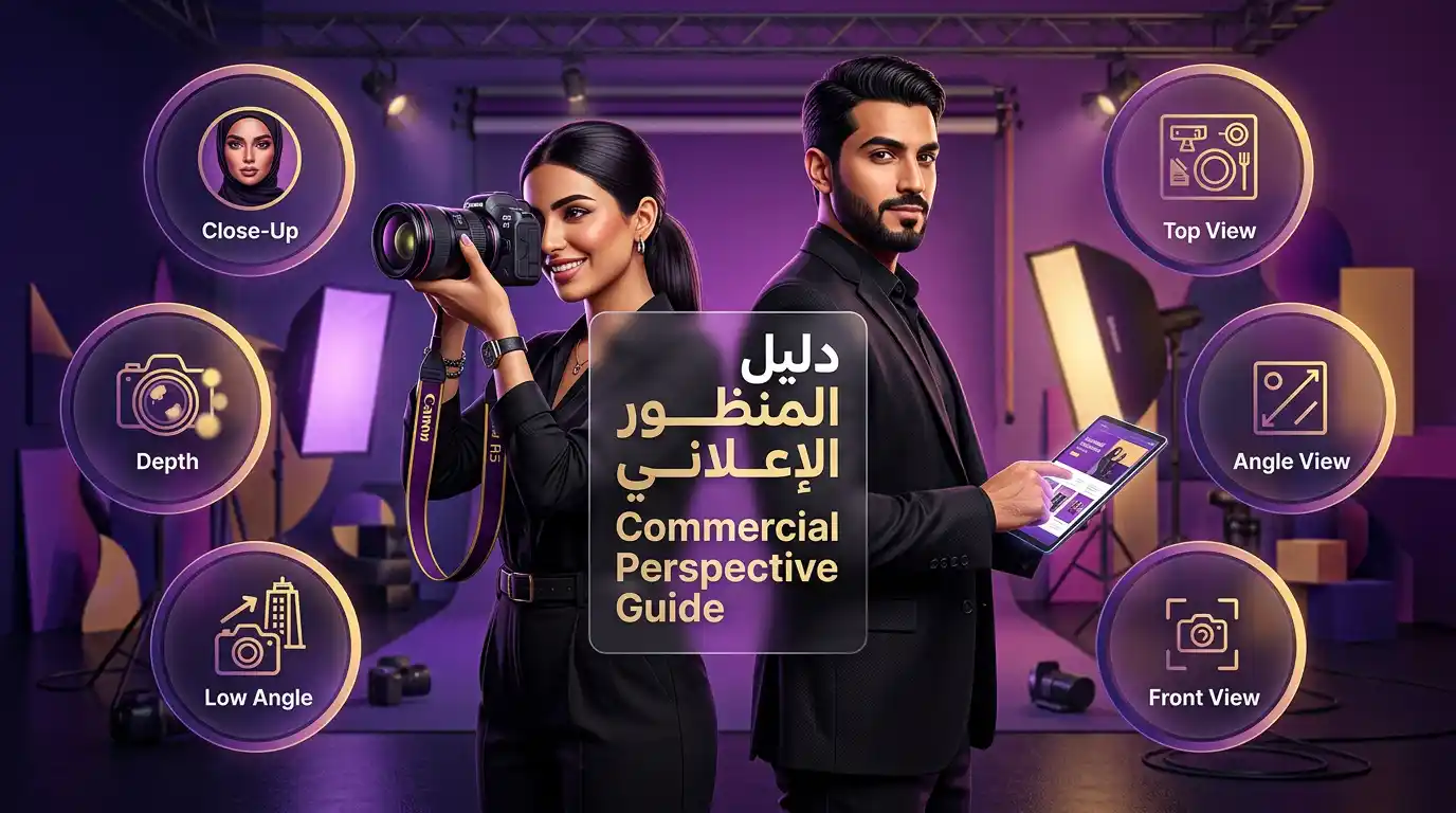 دليل المنظور في الإعلانات التجارية – زوايا التصوير الستة الأساسية