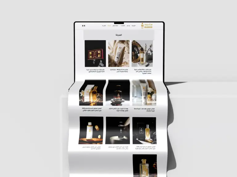 تصميم وبرمجة متجر إلكتروني | ماء ورد للعطور - مشروع Web Design & Development من فينيقيا