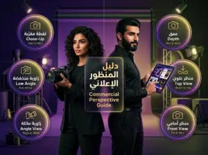 دليل المنظور في الإعلانات التجارية 2026: كيف تختار الزاوية يلي بتبيع؟ - مدونة فينيقيا للتسويق الرقمي