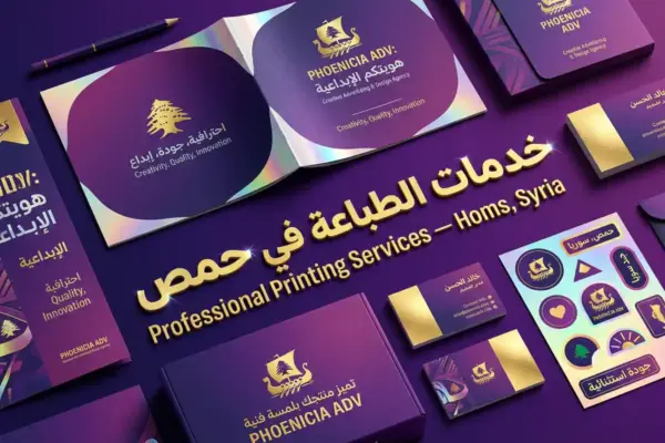 خدمات الطباعة في حمص – تصميم وتغليف احترافي حسب الطلب