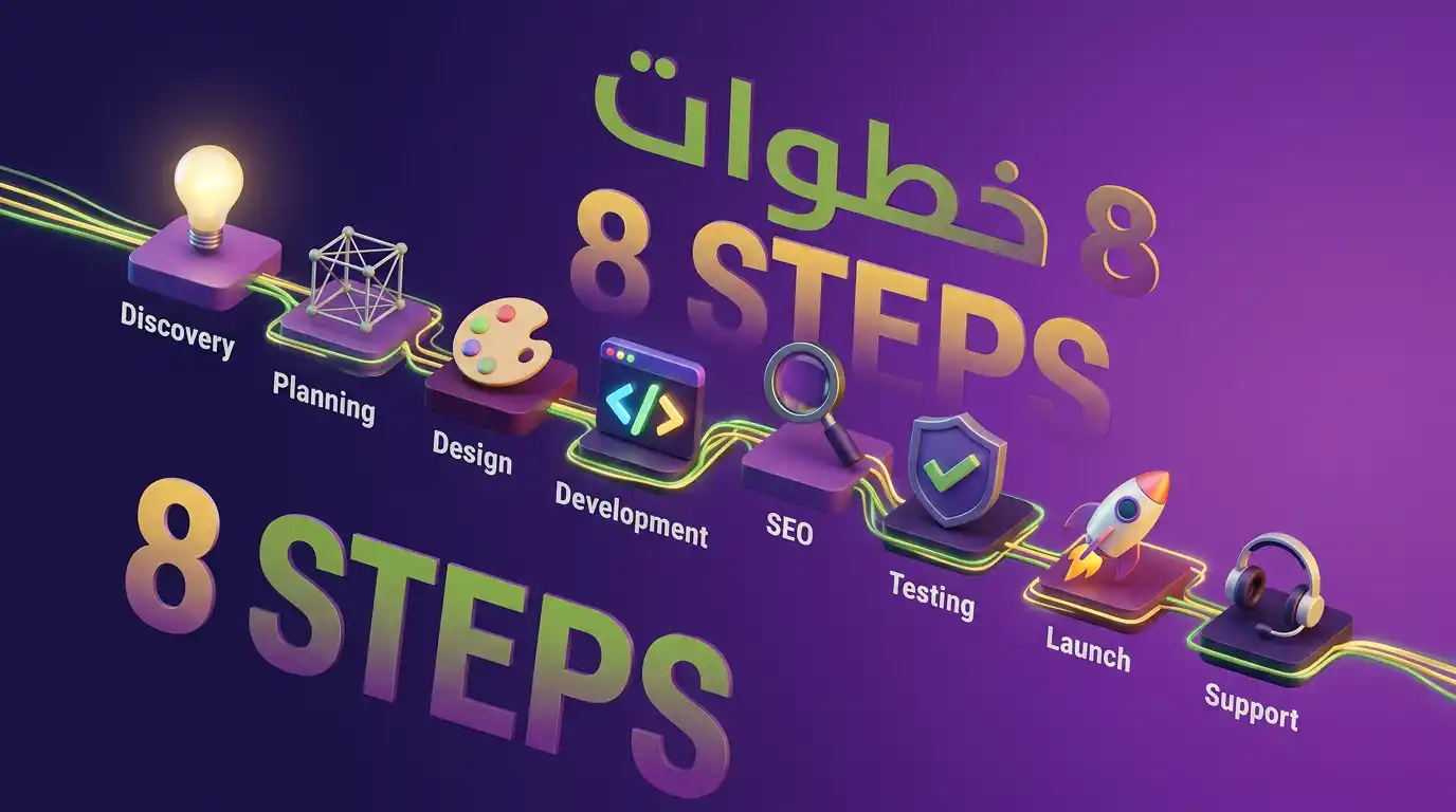 مراحل تصميم موقع إلكتروني احترافي مع فينيقيا للدعاية والإعلان