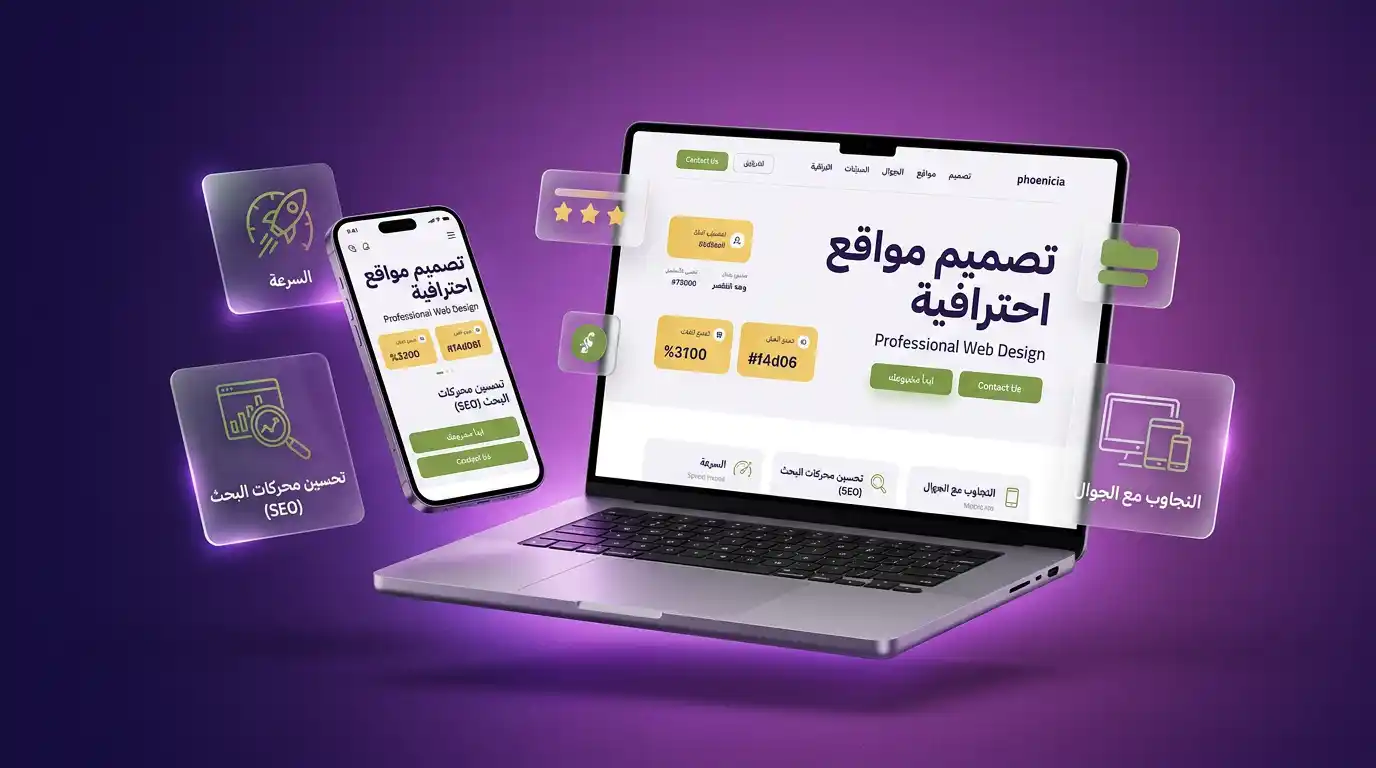 تصميم موقع إلكتروني احترافي في حمص بستايل فينيقيا