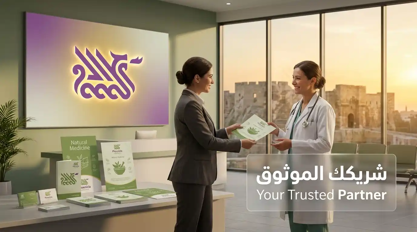 فريق فينيقيا يقدم حلول طباعة مخصصة لمراكز الطب البديل في حمص