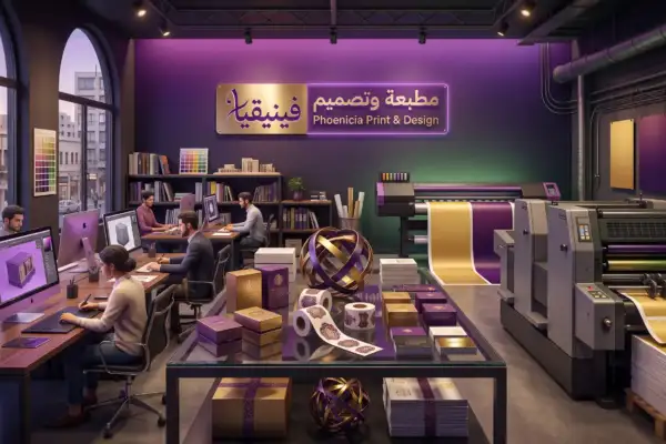 مطبعة تصميم في حمص 2026: ليش الجمع بين التصميم والطباعة بنفس المكان هو الخيار الأذكى؟