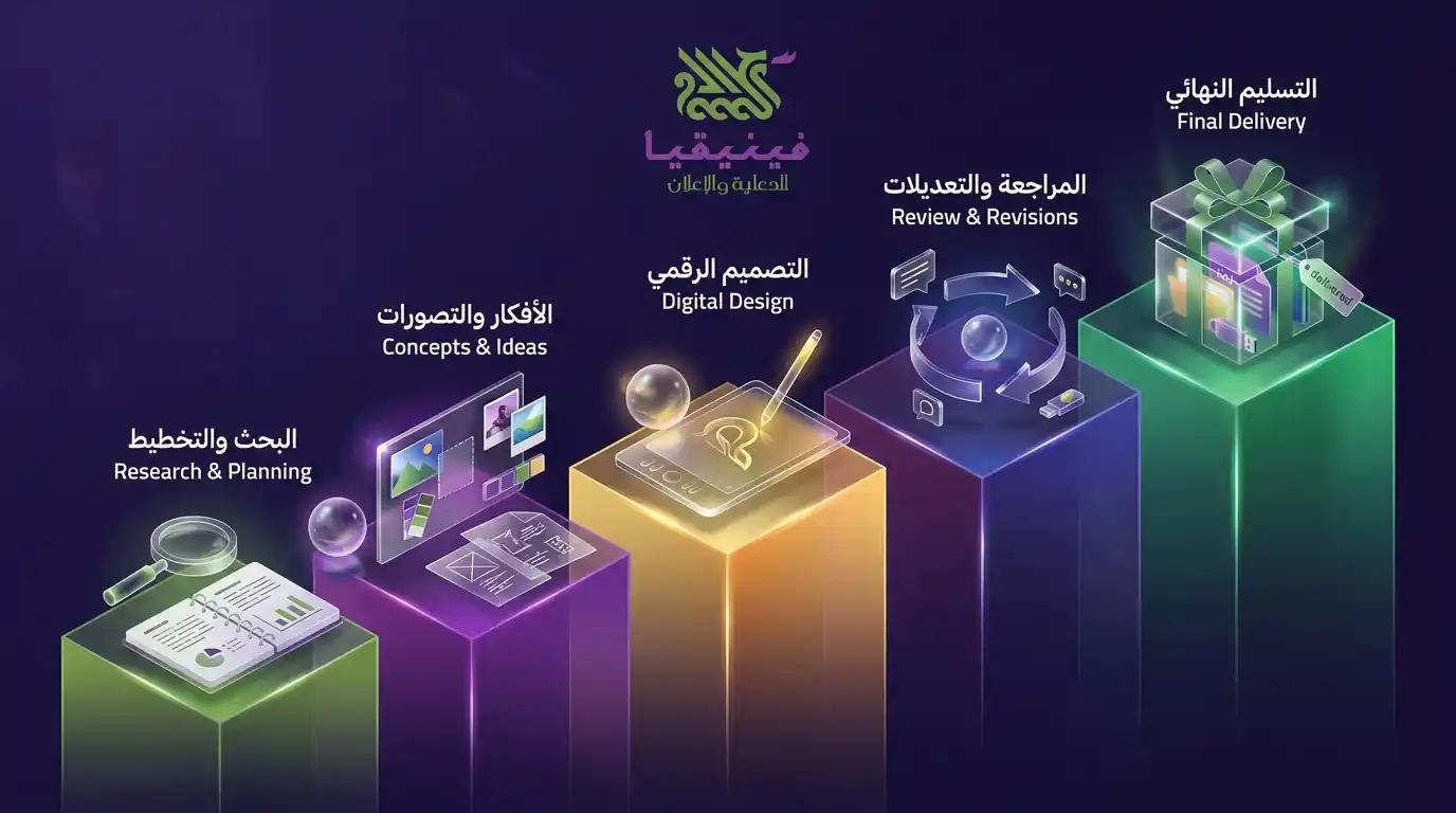 مراحل تصميم الهوية البصرية في حمص – 5 مراحل من البحث للتسليم