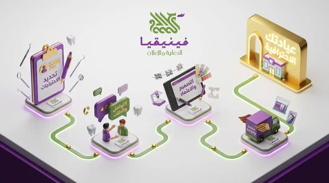 خطوات طلب مطبوعات عيادة الأسنان في حمص مع فينيقيا