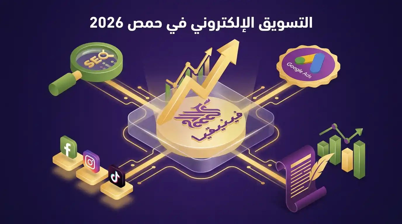 التسويق الإلكتروني في حمص 2026 – نظام متكامل SEO إعلانات سوشيال