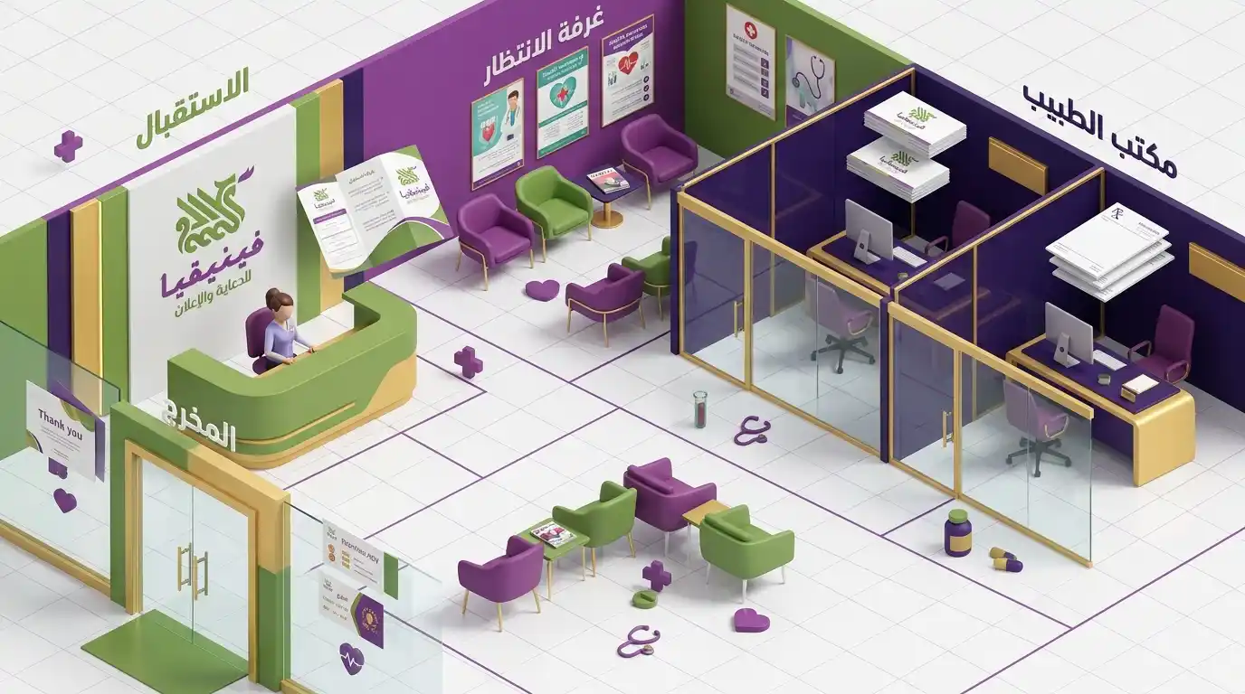 أنواع المطبوعات الأساسية للعيادات الطبية في حمص – مواعيد بروشورات لافتات