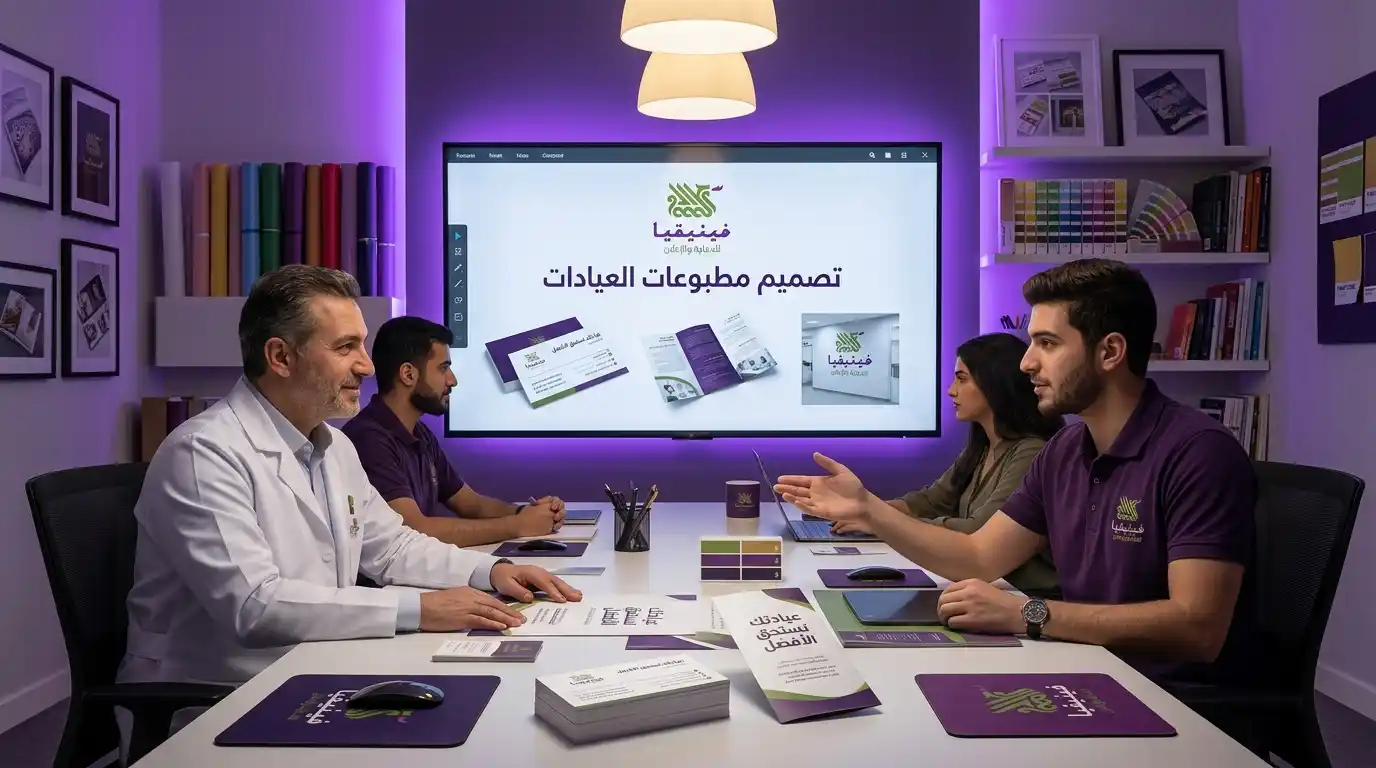 خدمات فينيقيا لطباعة مطبوعات العيادات الطبية في حمص – فريق تصميم