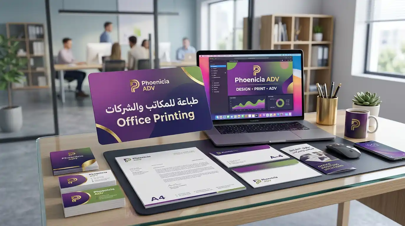 طباعة فواتير وبطاقات عمل وكتيبات للمكاتب والشركات في حمص
