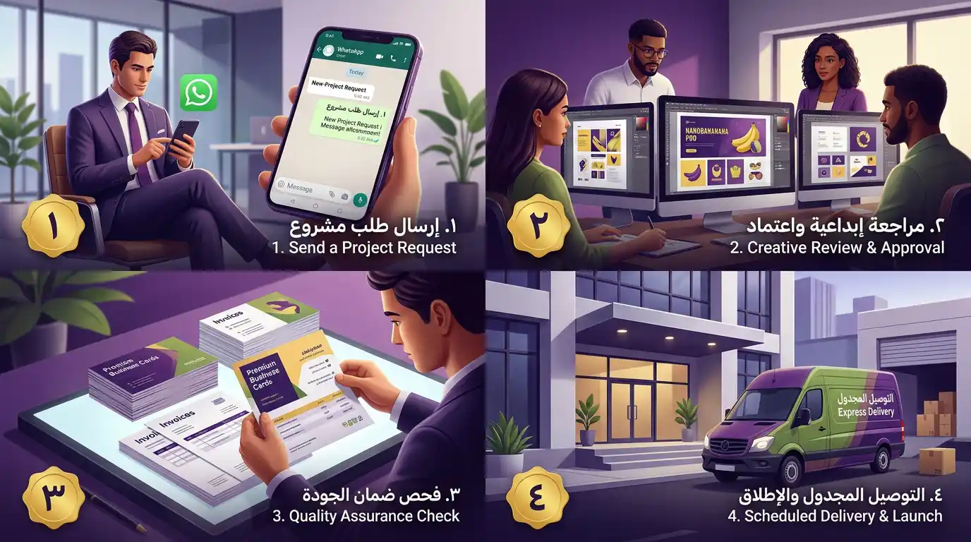 خطوات طلب طباعة مكتبية من فينيقيا في حمص