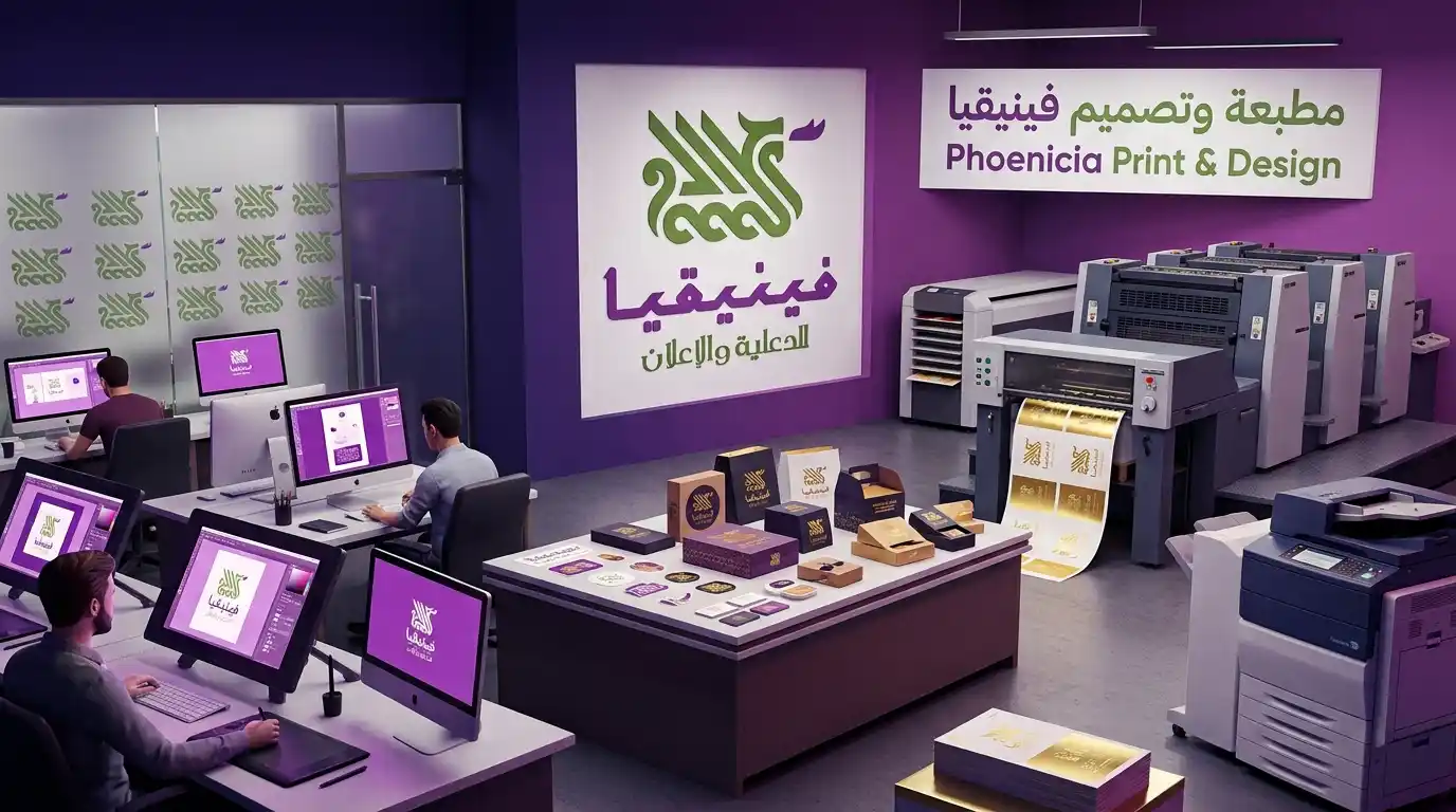 مطبعة فينيقيا في حمص تجمع بين أحدث ماكينات الطباعة وطاولات التصميم في مكان واحد
